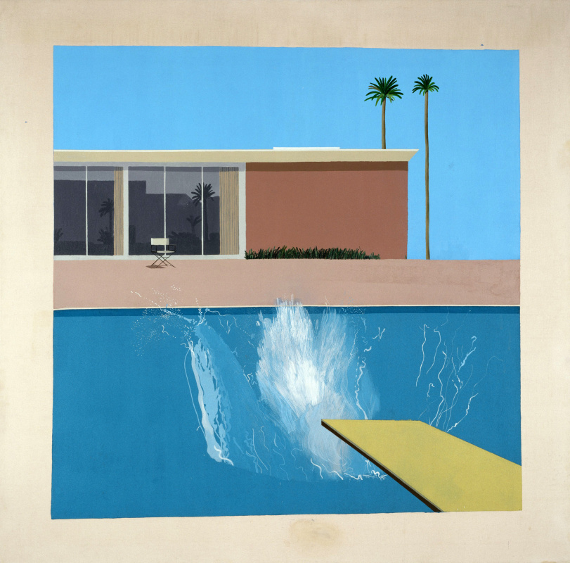 大卫霍克尼油画1967A Bigger Splash
